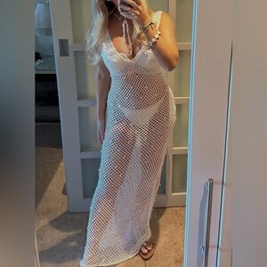 SOLD OUT - Lover + Friends Esther Swim White Cover-Up Dress